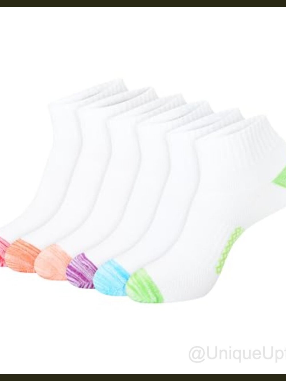 Hanes Women's 6-Pack Breathable Ventilation Ankle Liner Socks